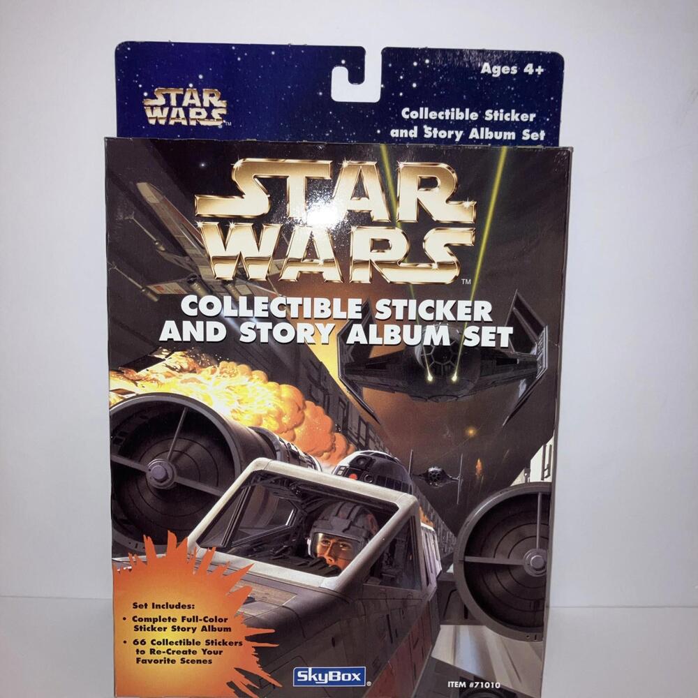 VINTAGE 1996 STAR WARS STICKER & ALBUM SET SEALED IN ORIGINAL BOX Skybox “LOOK”